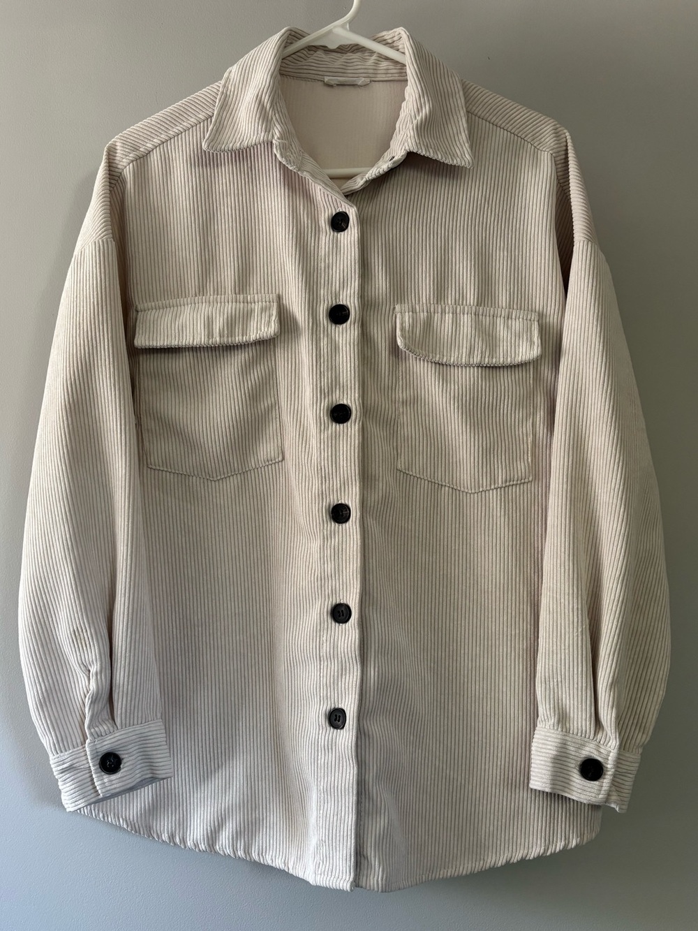 Ardene Cream Corduroy Button-Up Shirt